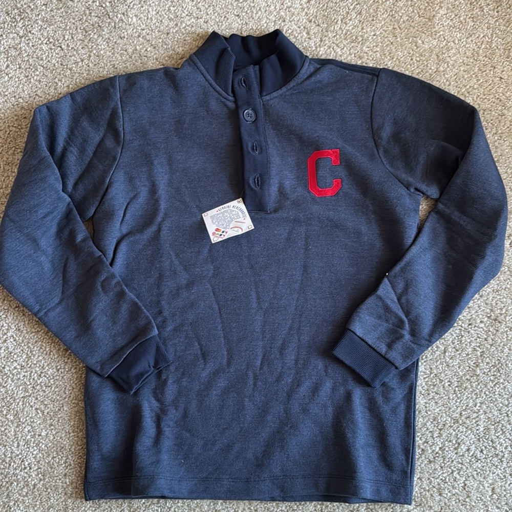 MLB Navy Sweater with Red Logo